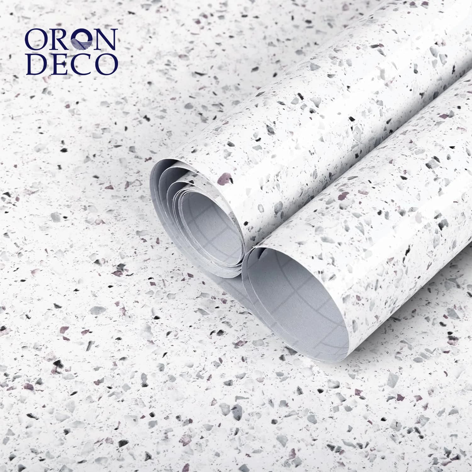 COWINLIFE DECO Cheap Glossy Marble Sticker Peel and Stick Wallpaper Granite White Waterproof Self-Adhesive Wallpaper For Kitchen Wall