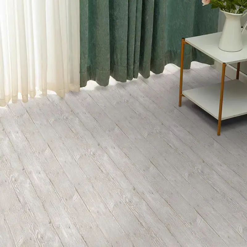 Waterproof PVC Self Adhesive Wood Texture Floor Sticker Wallpaper Luxury Vinyl for Kitchen Bathroom Home Floor