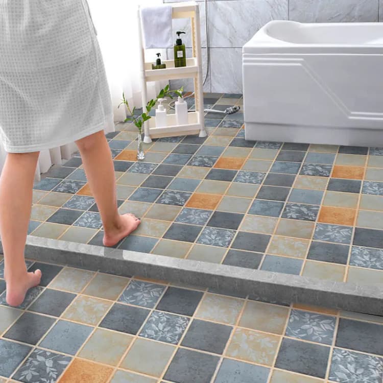 Floor Paper Pvc Decorative Paper for Floor Peel and Stick Floor protection Paper Board for Bathroom Kitchen detail 2