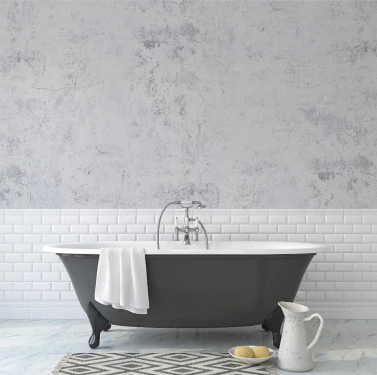 COWINLIFE DECO Peel and Stick Vinyl Self Adhesive 3D Wall Sticker Modern New Cement Concrete Wallpaper Rolls for Bathroom Home Decor detail 2