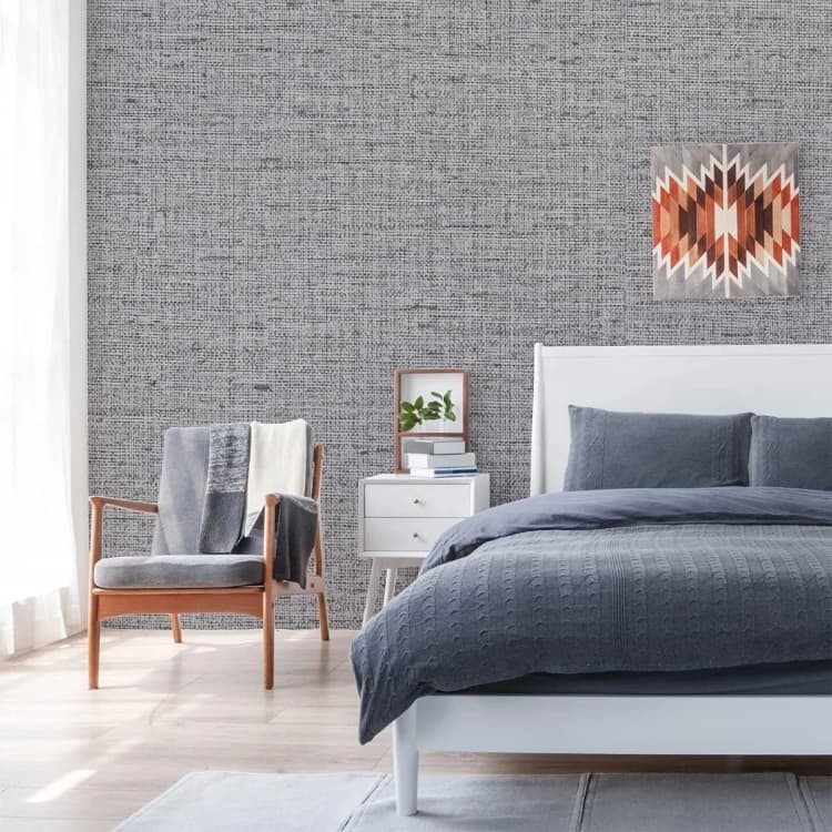 COWINLIFE DECO Self-Adhesive Peel & Stick Wallpaper Textured Surface Fabric Linen Wall Paper Vinyl for Walls Manufacturer's Product detail 4