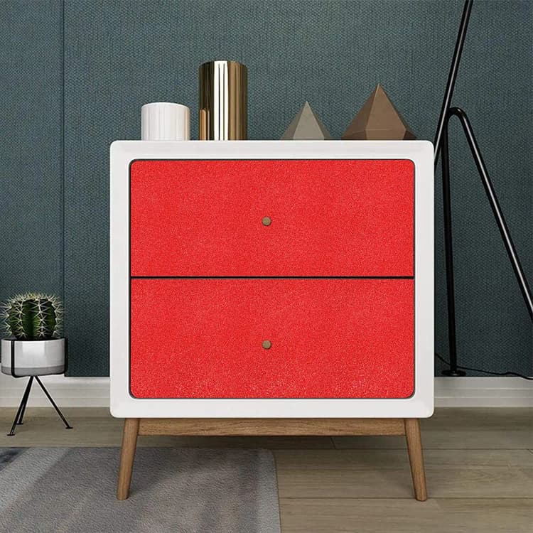 Glitter Glossy Red Contact Paper Kitchen Backsplash Peel and Stick Waterproof Self Adhesive Vinyl Wallpaper for Cabinets detail 2