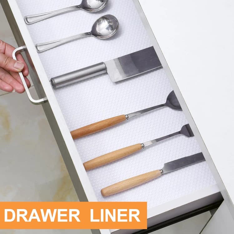 White Waterproof EVA Fridge Mat Non-Slip Eco-Friendly Refrigerator & Cabinet Shelf Liner Easy Clean OEM Factory Wholesale Custom detail 2