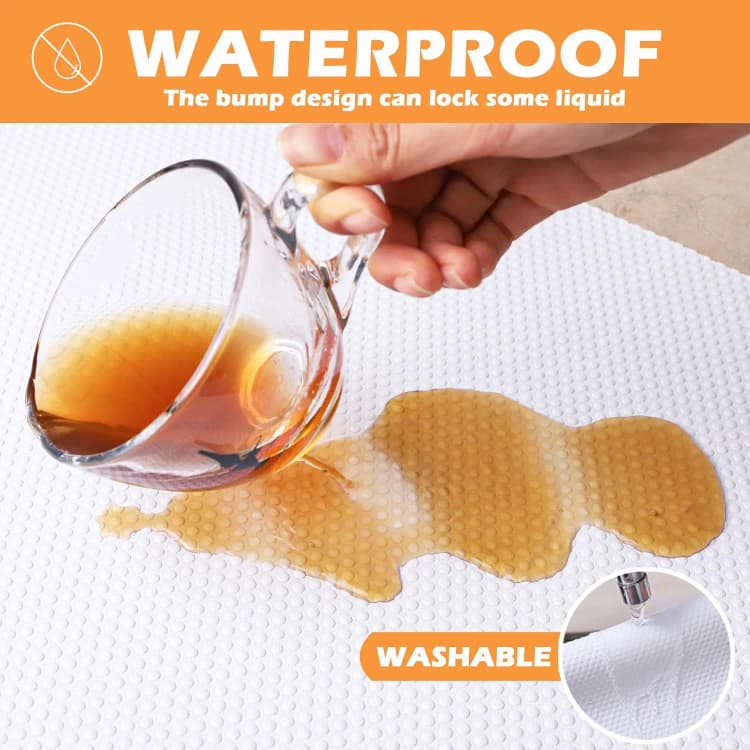 White Waterproof EVA Fridge Mat Non-Slip Eco-Friendly Refrigerator & Cabinet Shelf Liner Easy Clean OEM Factory Wholesale Custom detail 4