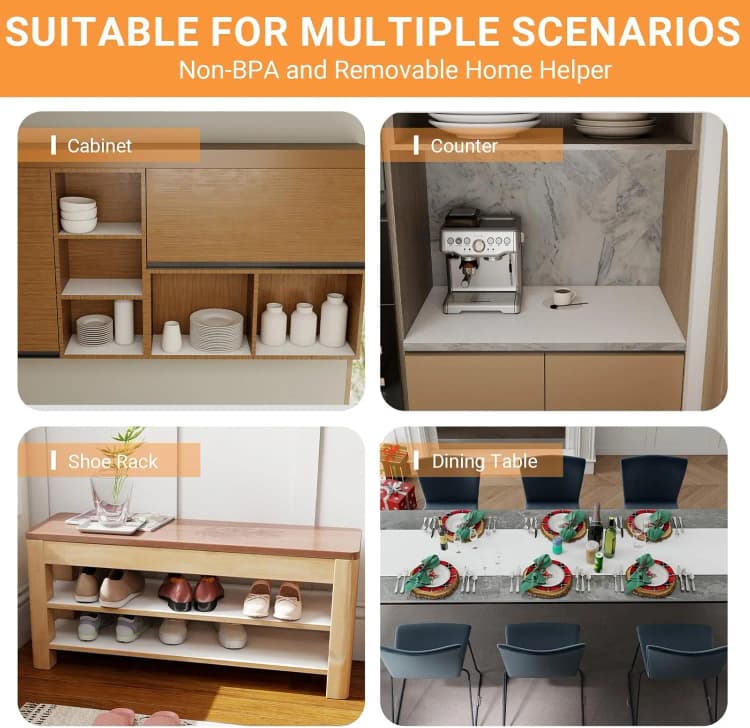 White Waterproof EVA Fridge Mat Non-Slip Eco-Friendly Refrigerator & Cabinet Shelf Liner Easy Clean OEM Factory Wholesale Custom detail 5