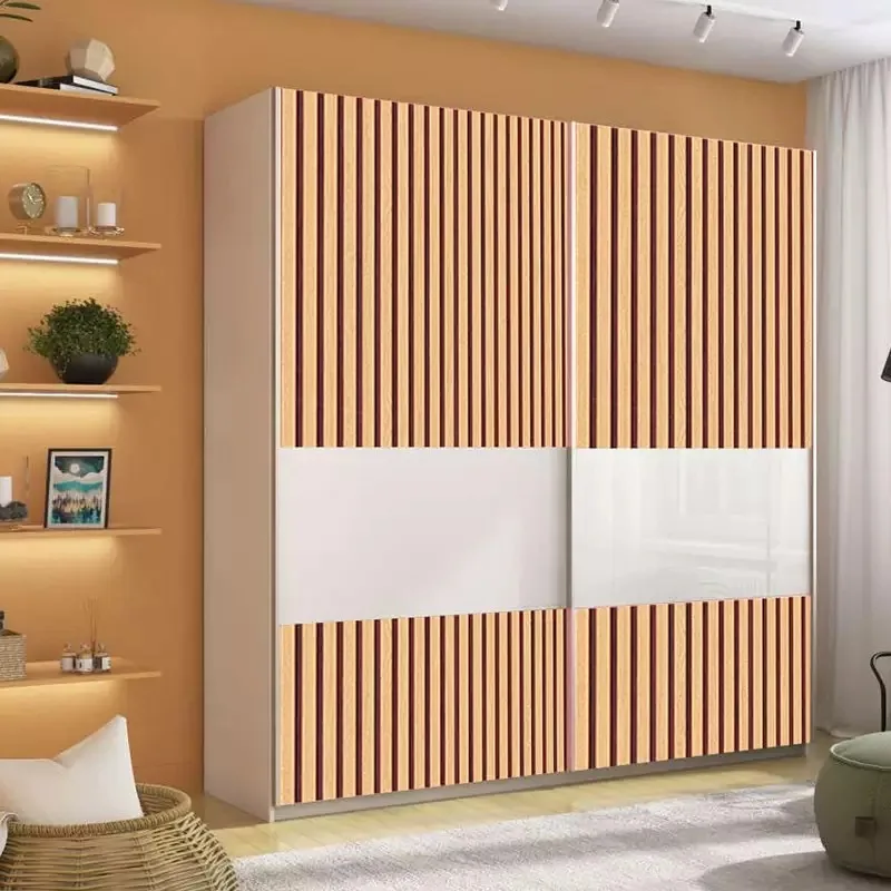 COWINLIFE DECO Custom Self-Adhesive PVC Vinyl 3D Wall Stickers Wood Texture Waterproof Peel and Stick Wallpaper for Bedroom Walls detail 2