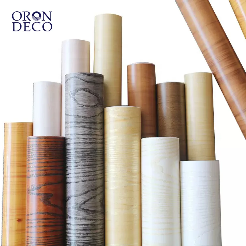 COWINLIFE DECO Self-Adhesive Peel Stick Wallpaper Rolls PVC Vinyl Wood Texture Modern Waterproof Design for Kitchen Living Room Home