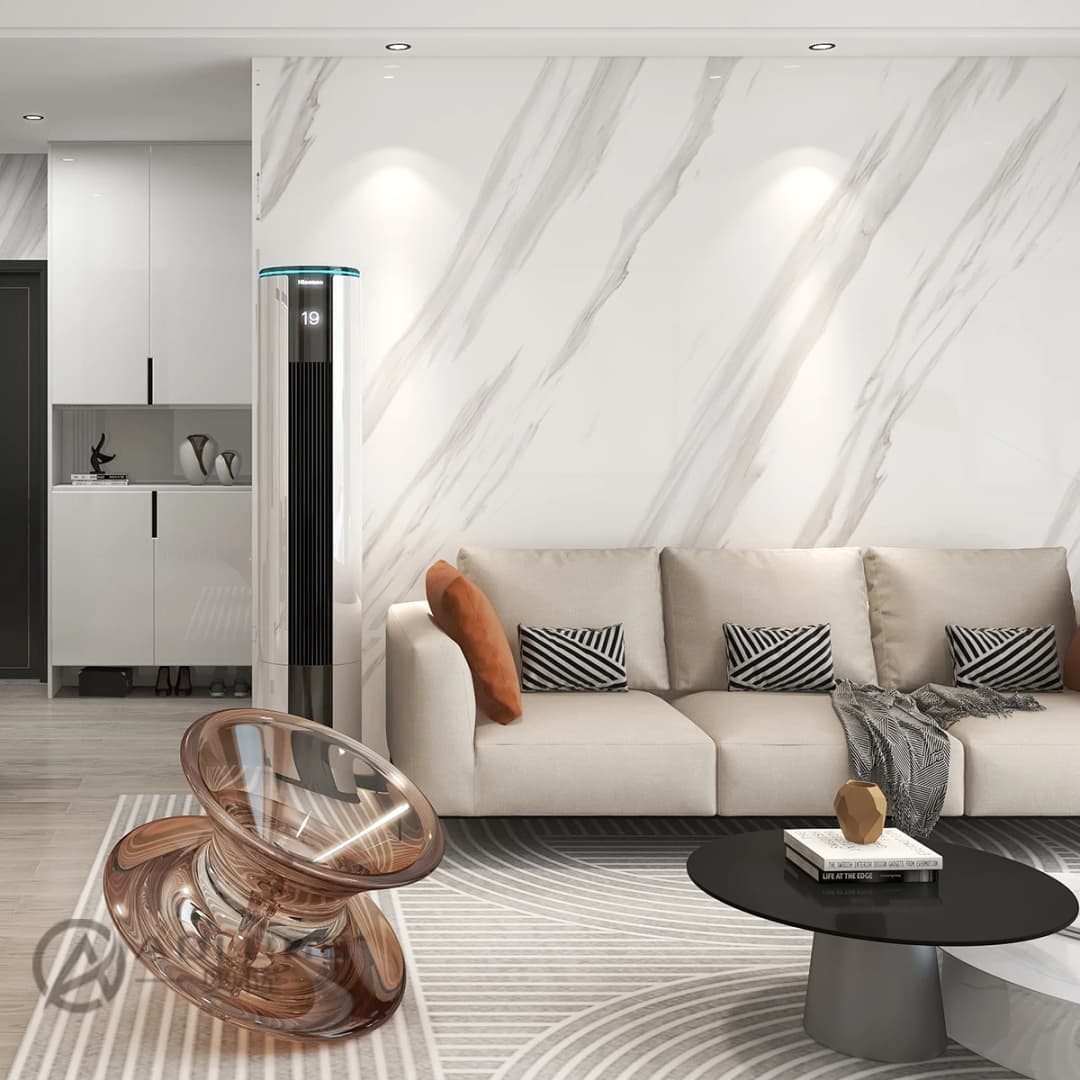 Thickened Marble Textured Sticker Waterproof Self Adhesive Peel and Stick Wallpaper Rolls for Living Room Wall Covering