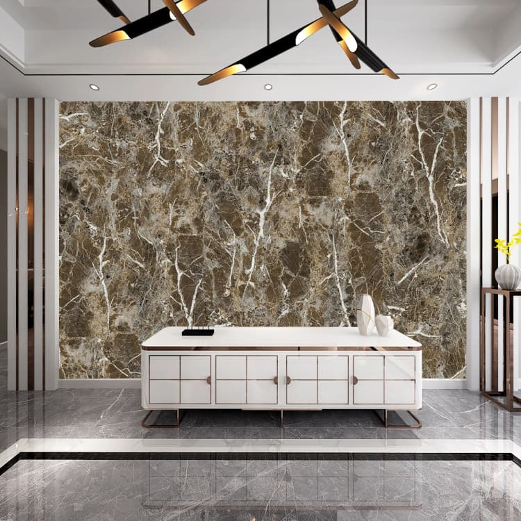 Thickened Marble Textured Sticker Waterproof Self Adhesive Peel and Stick Wallpaper Rolls for Living Room Wall Covering detail 5