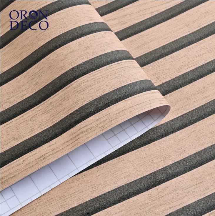 COWINLIFE DECO Best Selling Self-adhesive Vinyl Wallpaper 3D Wood Grain Texture Waterproof Peel and Stick Design Easy Installation