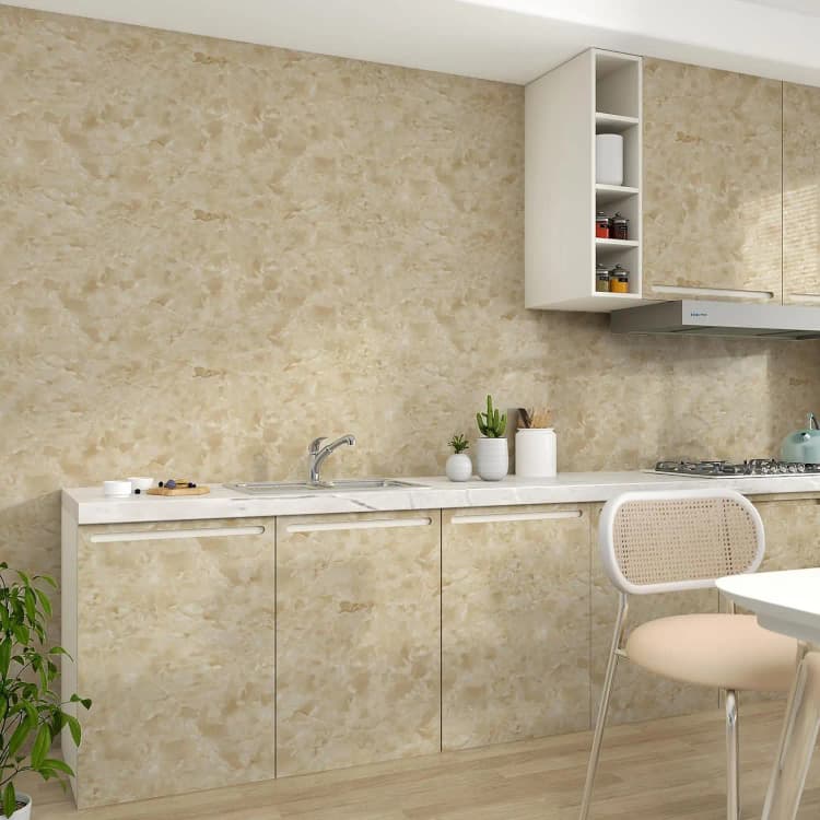 COWINLIFE DECO Natural Peel and Stick Water Resistant Wall Paper Self-Adhesive Marble Sticker for Kitchen Bathroom Vinyl Wrap detail 6