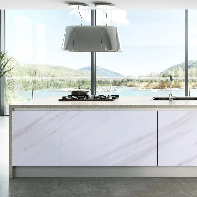 COWINLIFE DECO Self-Adhesive Waterproof Peel and Stick Wallpaper White Marble Sticker Design for Bathroom Easy Application detail 4
