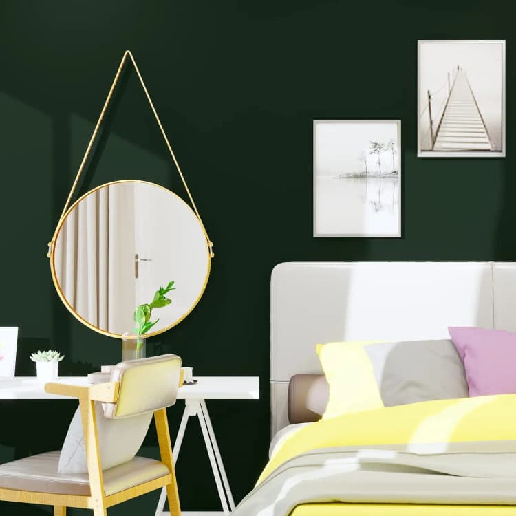 COWINLIFE DECO Green Peel & Stick PVC Vinyl Wallpaper Waterproof Solid Color for Kitchen Cabinet Walls Covering detail 4