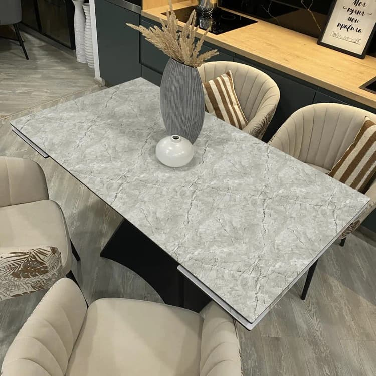 COWINLIFE High Glossy Marble Kitchen Wall Paper Peel and Stick Self Adhesive Vinyl Mable Wall Panel Sticker for Home Decor detail 1