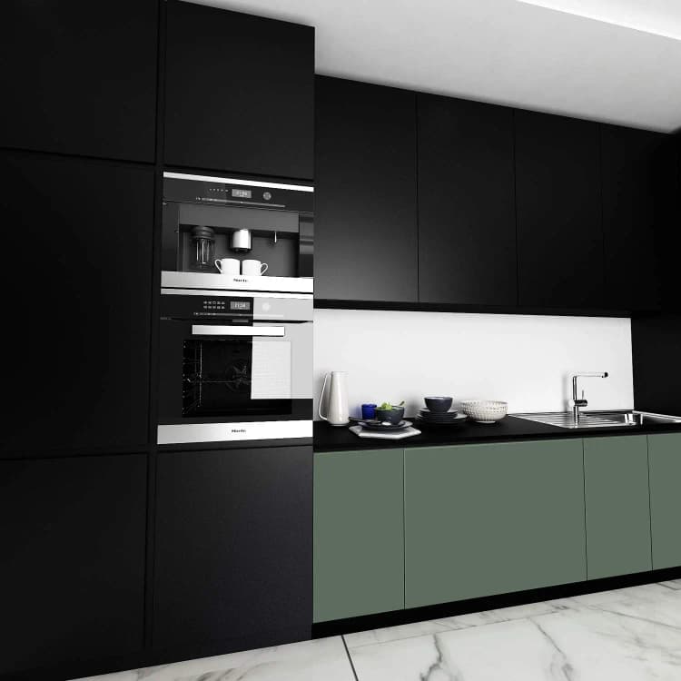 COWINLIFE DECO Custom Matte Black Wall Paper Peel and Stick Kitchen Vinyl Wrap Self Adhesive Solid Wall Wallpaper for Living Room detail 4