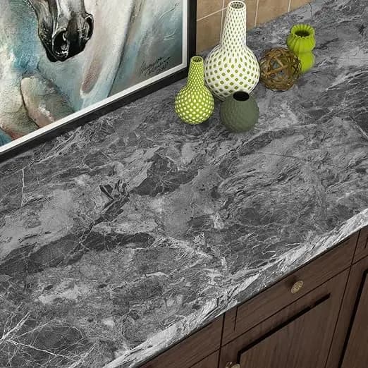 COWINLIFE DECO Waterproof Self-Adhesive Matte Cement Wallpaper Modern Kitchen Wall Sticker for Bedroom Peel Stick Kitchen Wrap detail 3