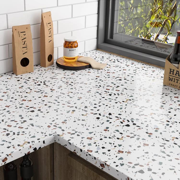 COWINLIFE DECO Factory Price Glossy Self-Adhesive Peel and Stick Waterproof Vinyl Marble Sticker Wallpaper Sticker Kitchen Wrap detail 2