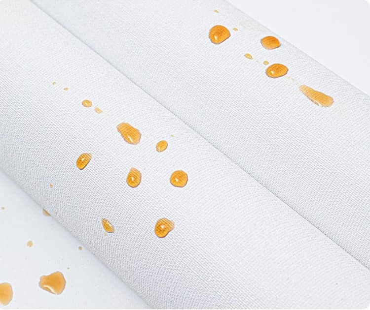 COWINLIFE DECO White Solid Colour Vinyl Texture Wall Paper Peel and Stick Self-Adhesive Waterproof Wallpaper for Living Room Bedroom detail 2