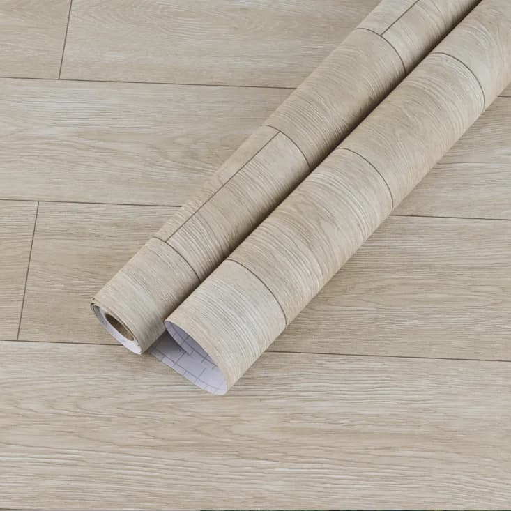 COWINLIFE DECO Hot Selling Thick 3D Waterproof Self Adhesive Wood Flooring Sticker Luxury Vinyl for Kitchen Bathroom PVC Floor
