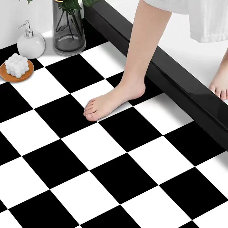 COWINLIFE DECO Manufacturer Thick Waterproof Self Adhesive PVC Vinyl Plastic Flooring Sticker Bathroom Kitchen Floor Wall Paper detail 5