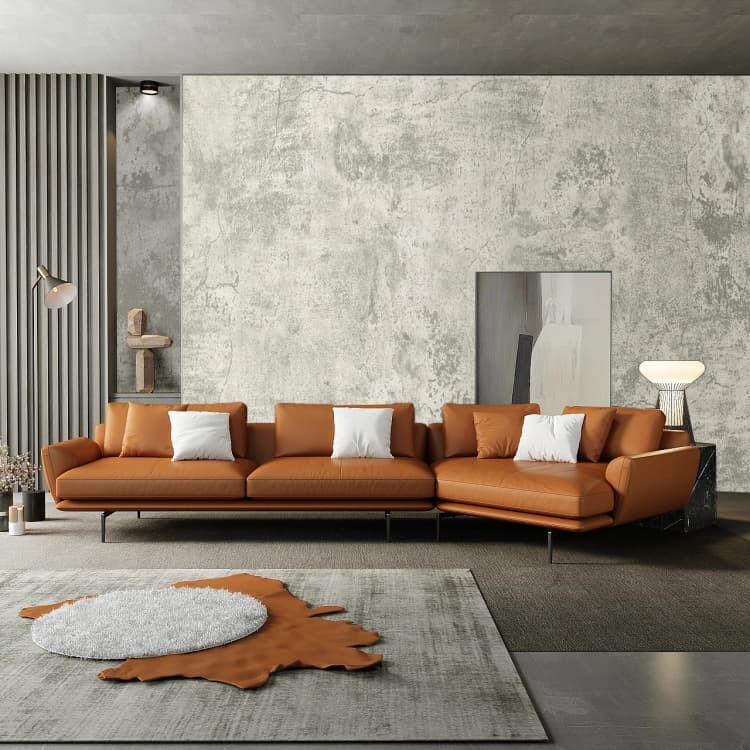 COWINLIFE DECO Wholesale Concrete 3D Thick Cement Wallpaper Peel and Stick Vinyl Waterproof Self-Adhesive Wall Sticker for Bedroom detail 2
