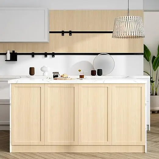 COWINLIFE DECO New Custom Wood Grain Wallpaper Kitchen Wall Sticker PVC Self Adhesive Peel and Stick Wall Stickers 3d Home Decoration detail 5