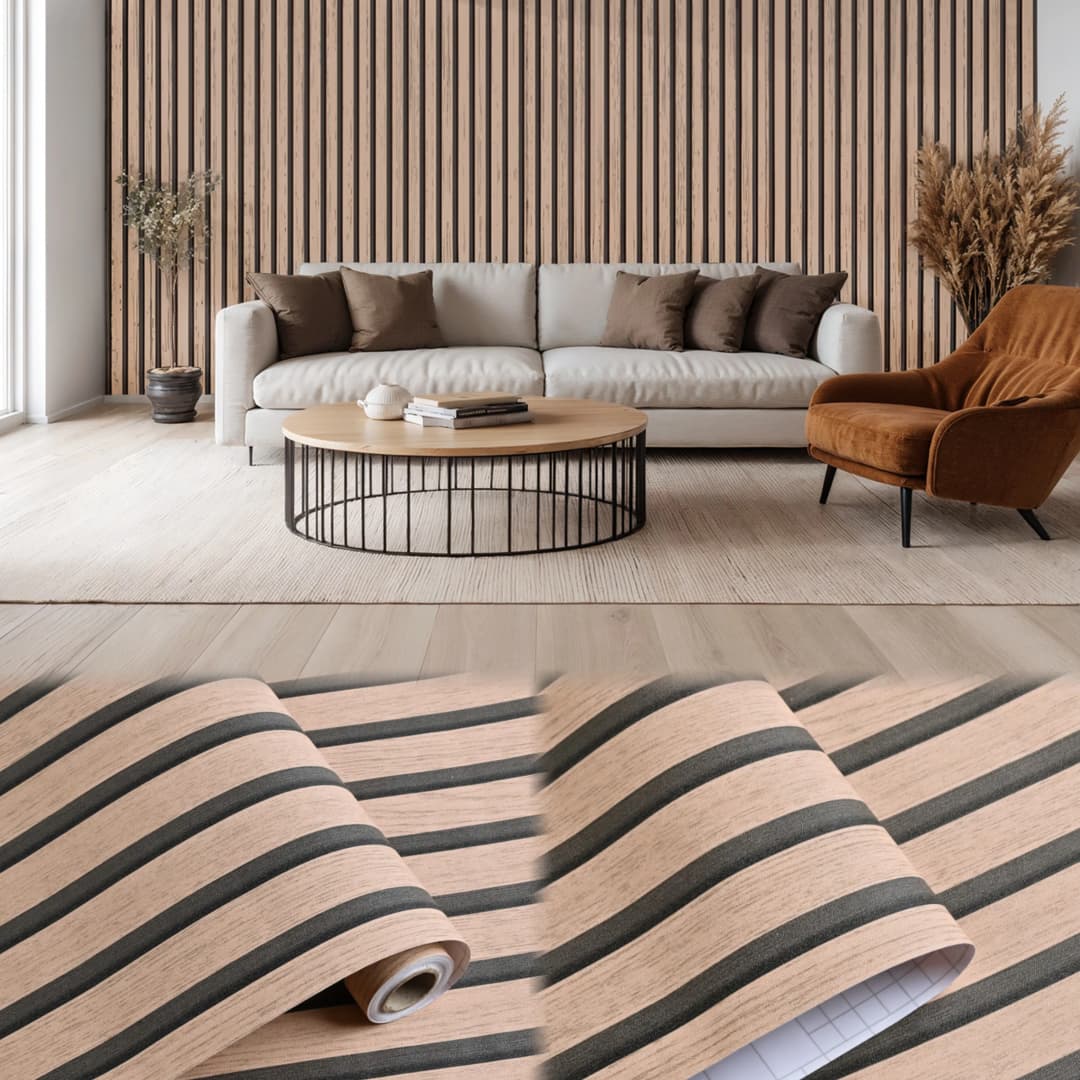COWINLIFE DECO Factory Price Self-Adhesive PVC Vinyl Waterproof Wood Texture Wallpaper for Bedroom Peel and Stick 3D Wall Stickers