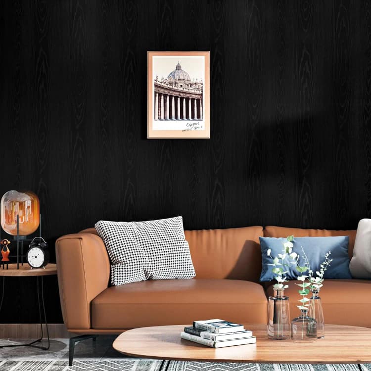 COWINLIFE DECO Wood Wall Paper for Cabinets Peel and Stick Wood Grain Wallpaper Self Adhesive Kitchen Vinyl Wrap Wall Sticker detail 6