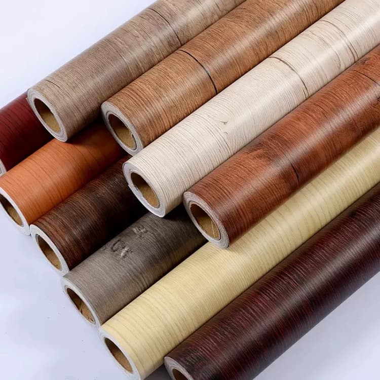 COWINLIFE DECO Self-adhesive PVC Wallpaper Wall Sticker Wood Grain for Bedroom Living Room Kitchen Stove Cabinet Background Supplier detail 4