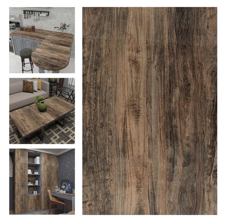 COWINLIFE DECO Peel and Stick Natural Wood Grain Texture House Decorating Wall Panels Wall Interior Design Pvc Sheet Wallpaper Rolls detail 2