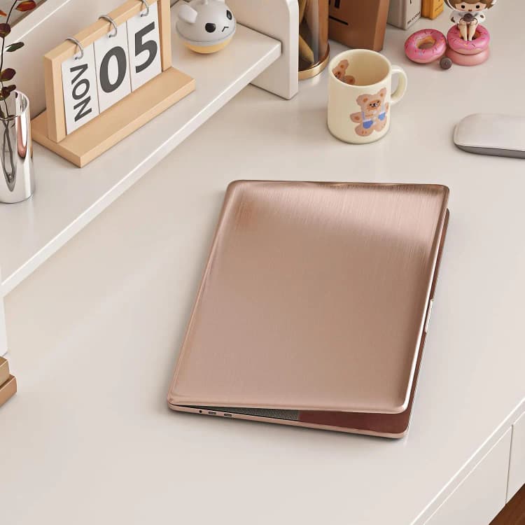 COWINLIFE DECO Furniture Foil Rose Gold Self Adhesive Contact Paper Peel & Stick Mirror Metallic Film Wallpaper Rolls DIY for Kitchen detail 2