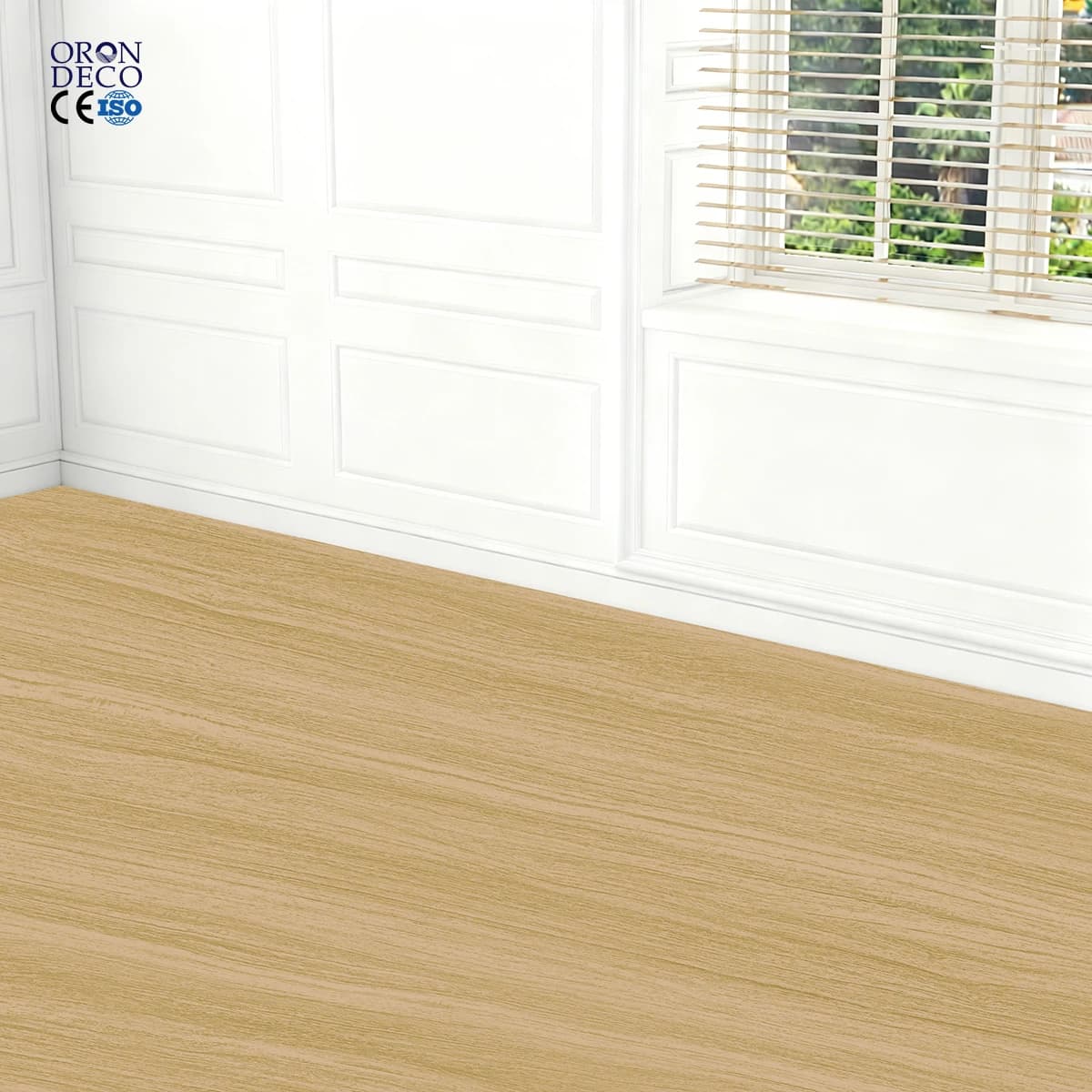 COWINLIFE DECO Waterproof Peel and Stick Luxury Vinyl PVC Flooring Wood Wall Sticker Wallpaper 3d Home Self-adhesive Wallpaper Rolls