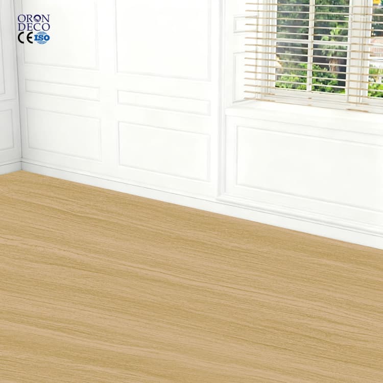 COWINLIFE DECO Waterproof Peel and Stick Luxury Vinyl PVC Flooring Wood Wall Sticker Wallpaper 3d Home Self-adhesive Wallpaper Rolls detail 1