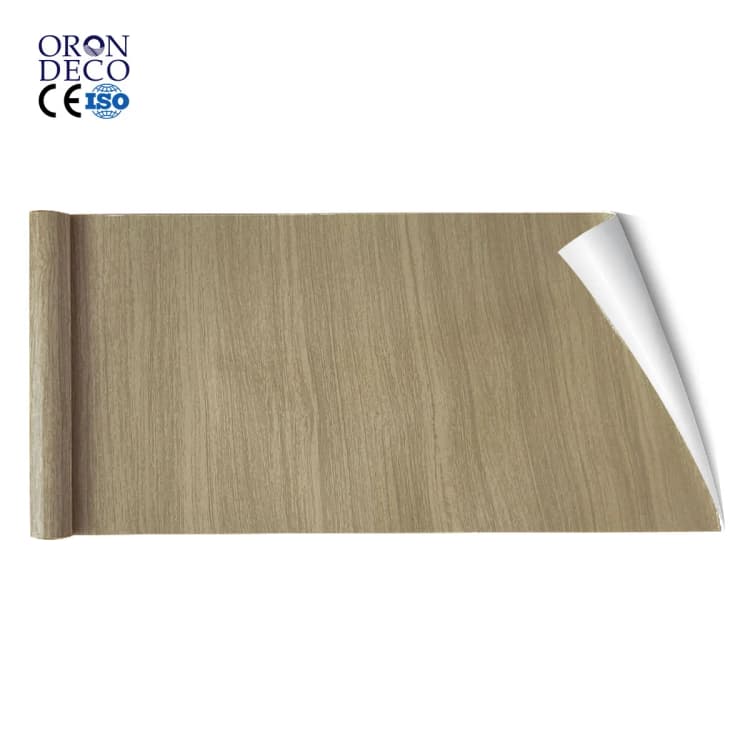 COWINLIFE DECO Waterproof Peel and Stick Luxury Vinyl PVC Flooring Wood Wall Sticker Wallpaper 3d Home Self-adhesive Wallpaper Rolls detail 3