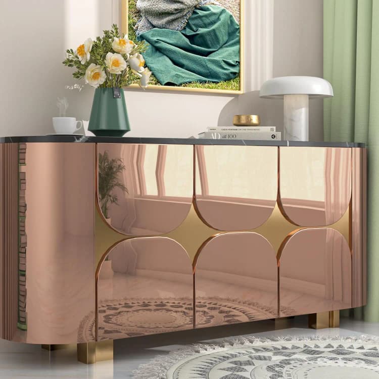 COWINLIFE DECO 3D Rose Mirror Waterproof Glossy PVC Wallpaper Rolls Wall Stickers Metallic Self Adhesive Furniture Foil for Kitchen detail 5