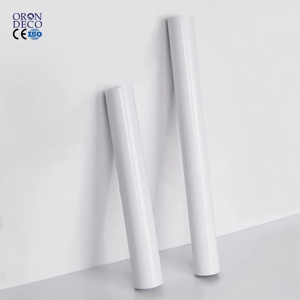 COWINLIFE DECO Glossy White Marble Wallpaper Pvc Contact Paper Peel and Stick Granite Thicker Self-Adhesive Waterproof Marble Sticker
