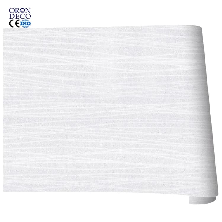 COWINLIFE DECO White Furniture Wall Stickers Thickened Wall Pape for Bedroom Modern Embossed Textured Self-Adhesive Wallpaper Rolls detail 1