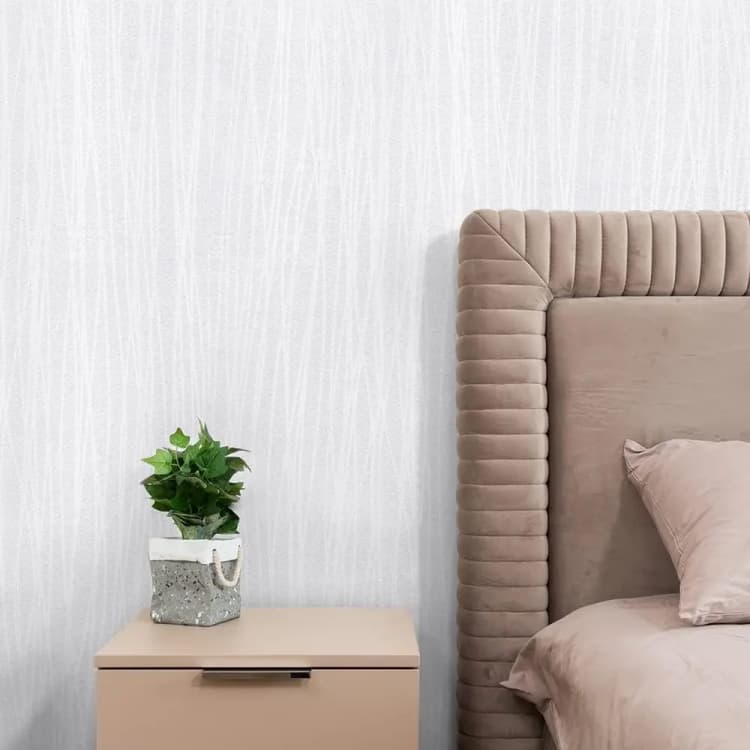 COWINLIFE DECO White Furniture Wall Stickers Thickened Wall Pape for Bedroom Modern Embossed Textured Self-Adhesive Wallpaper Rolls detail 2