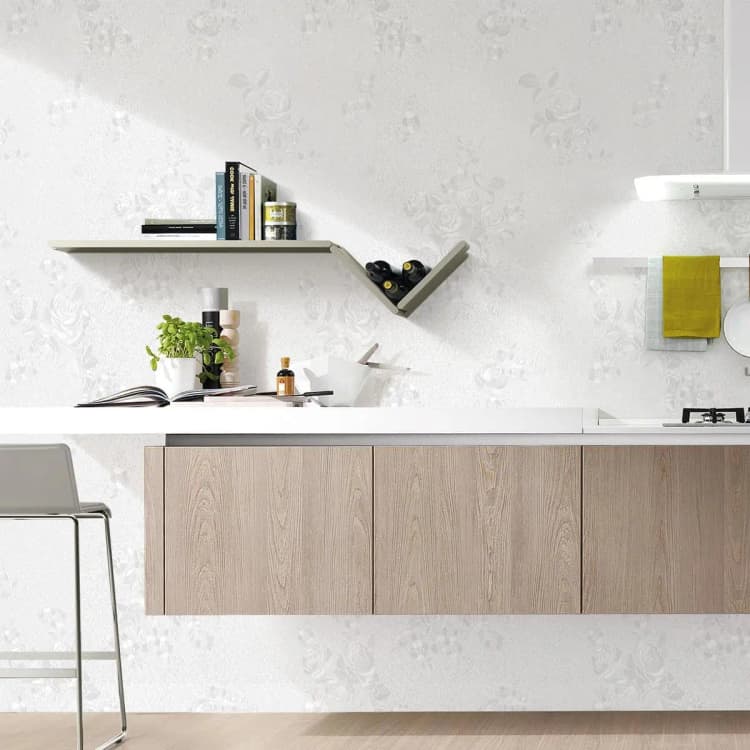 COWINLIFE DECO White Furniture Wall Stickers Thickened Wall Pape for Bedroom Modern Embossed Textured Self-Adhesive Wallpaper Rolls detail 5