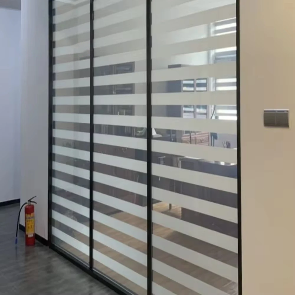 COWINLIFE DECO Modern Style Glass Self-Adhesive Decorative Film Window Glass Film Apartment Cover for Home Office Privacy Glass Film