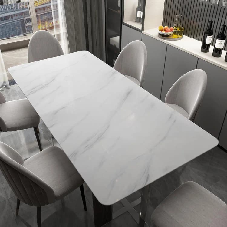 COWINLIFE DECO PVC Wallpaper Factory Self Adhesive Kitchen Wrap Oil-proof White Marble Vinyl Wallpaper for Home Decor Marble Sticker detail 3
