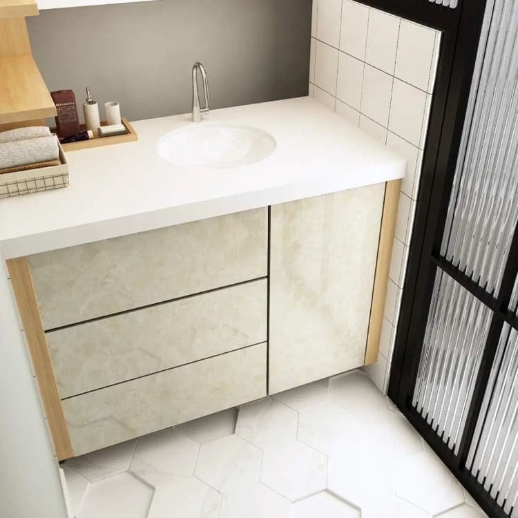 COWINLIFE DECO Wholesale 3D Vinyl  Marble Sticker Wallpaper Peel and Stick Self-adhesive Wallpaper Waterproof Kitchen Wall Sticker detail 5