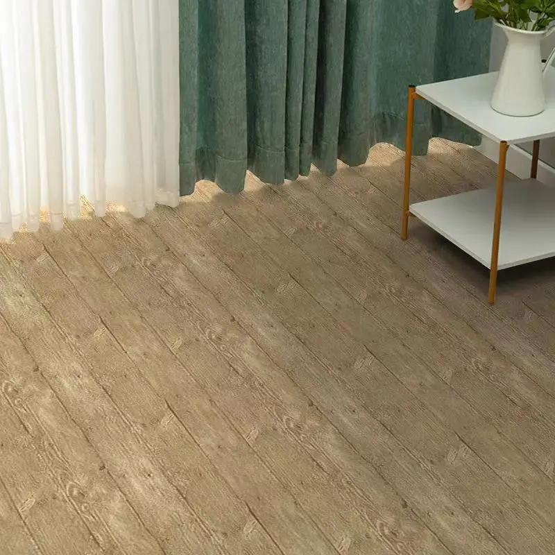 Wood Texture Floor Sticker Wallpaper Waterproof PVC Self Adhesive Luxury Vinyl for Kitchen Bathroom Home Floor