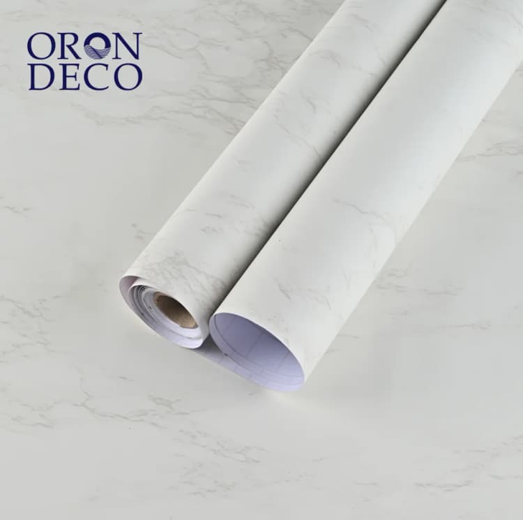 COWINLIFE DECO Modern Matt Self-Adhesive Marble Floor Tiles Wallpaper Vinyl Waterproof Peel and Stick Plastic Flooring detail 1