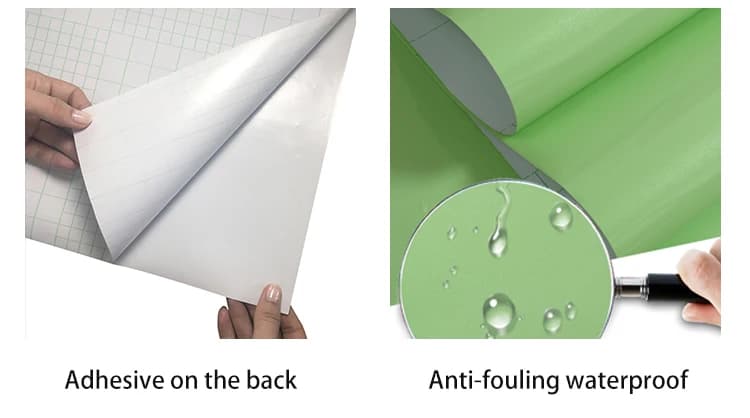 Wholesale Removable Waterproof Pvc Peel and Stick Self-Adhesive Black Glitter Wallpaper Roll detail 6