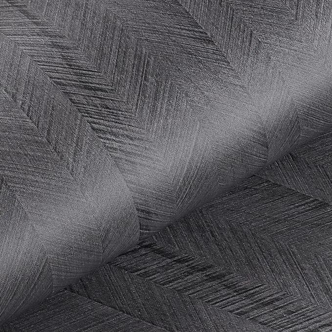 COWINLIFE Cheap Black Wallpaper Peel and Stick Removable Self Adhesive Wall Paper Herringbond Wood Wallpaper for Bedroom detail 8