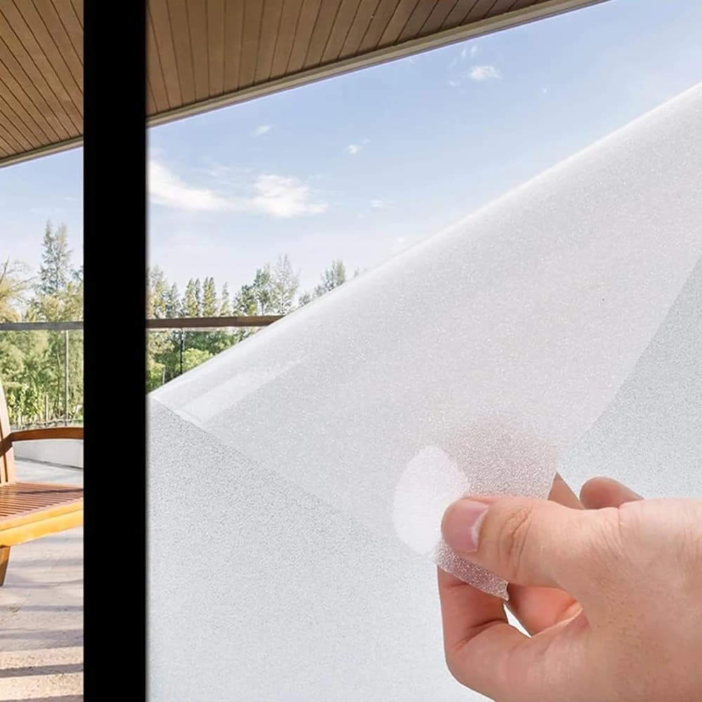 COWINLIFE Wholesale Self Adhesive White Frosted Glass Sticker Removable Tint Window Privacy protection Glass windows Film for Office
