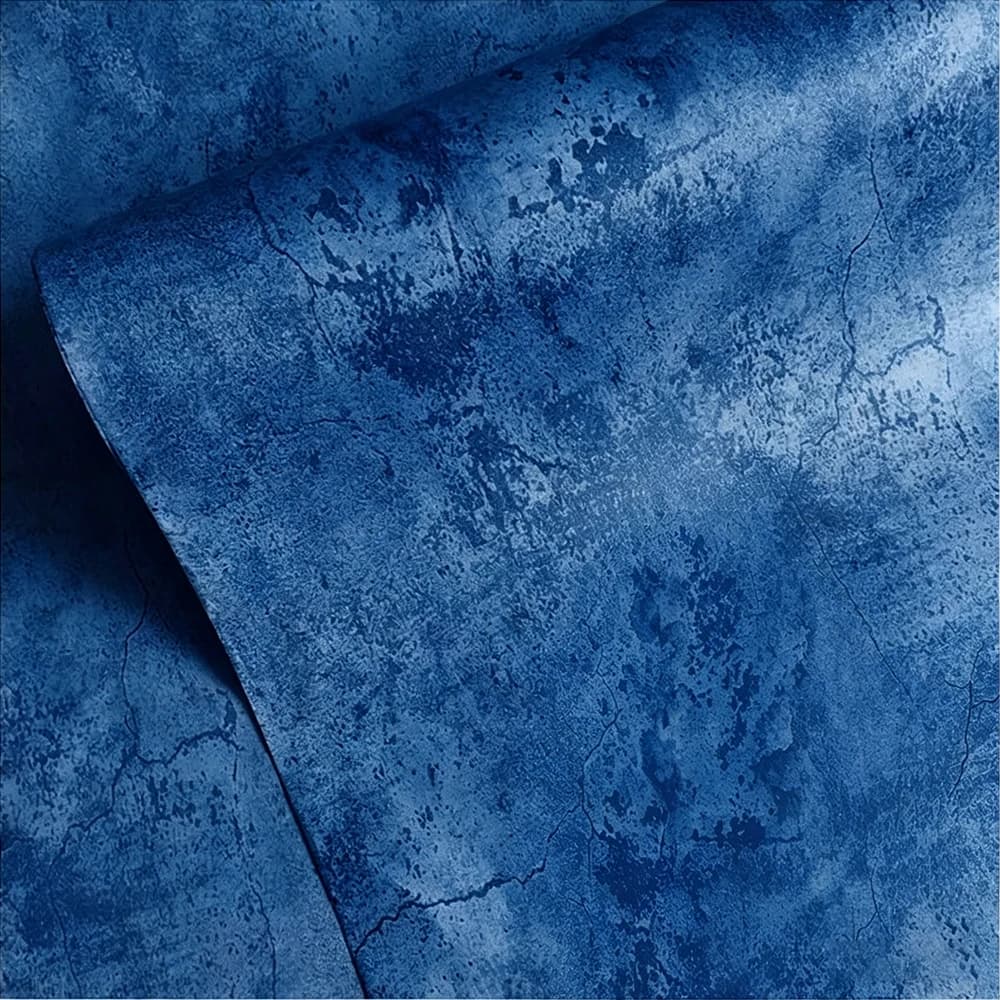 COWINLIFE Factory 3D Dark Blue Cement Wallpaper Roll Luxury Concrete Wall Stickers Papiers Peints Murals for Home Interior Wall Decor