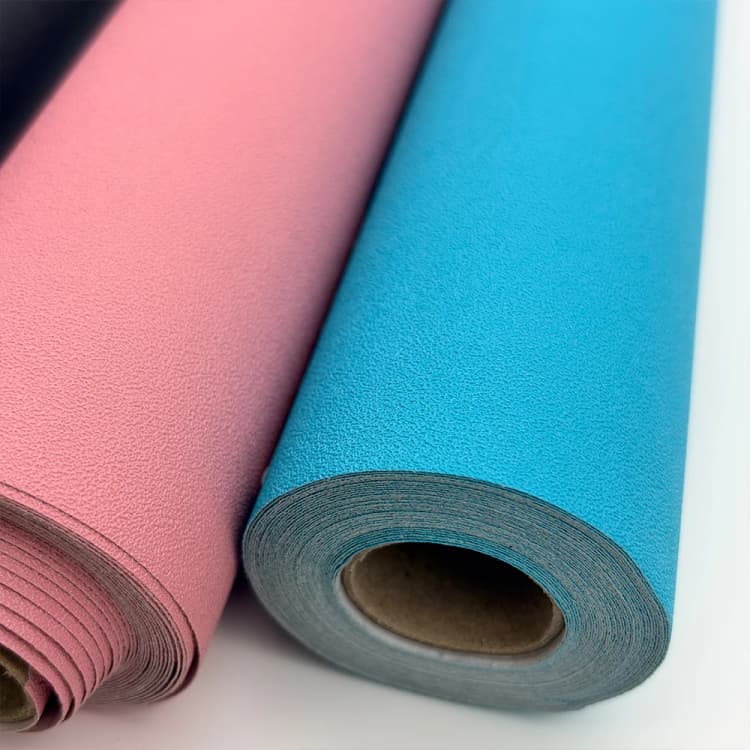 Pink Textured Wallpaper Roll 3D Sand Finish Self Adhesive PVC Wall Paper Luxury Home Decor Interior Covering Factory Direct Sale detail 2