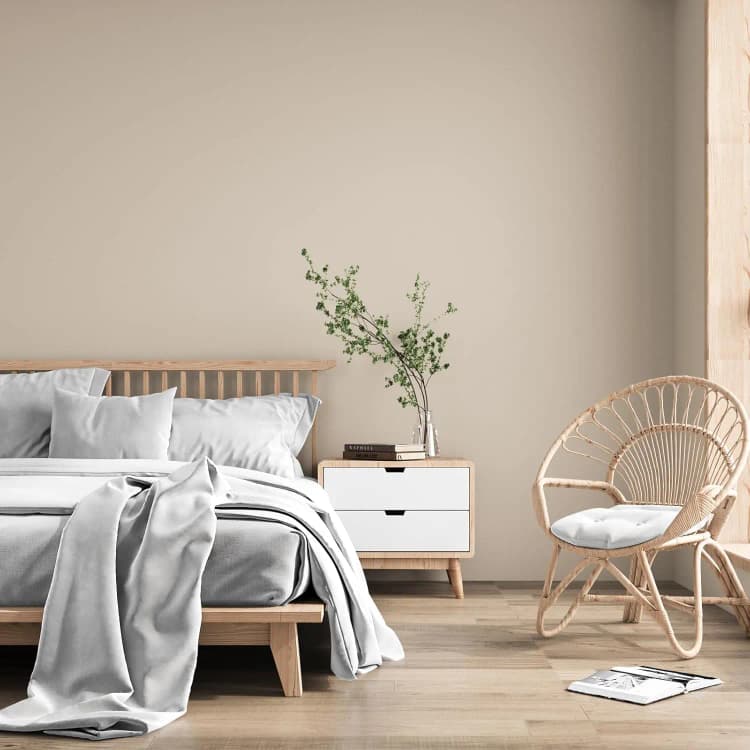 24*393.7 Inch Khaki Color Self Adhesive PVC Waterproof Wall Sticker Removable Solid Wallpaper Roll for Kitchen Home Decoration detail 3